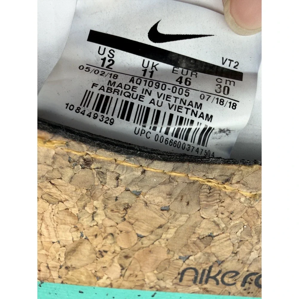 Nike React Element 87 Neptune Green AQ1090-005 Mens Size 12 Pre-Owned No Box